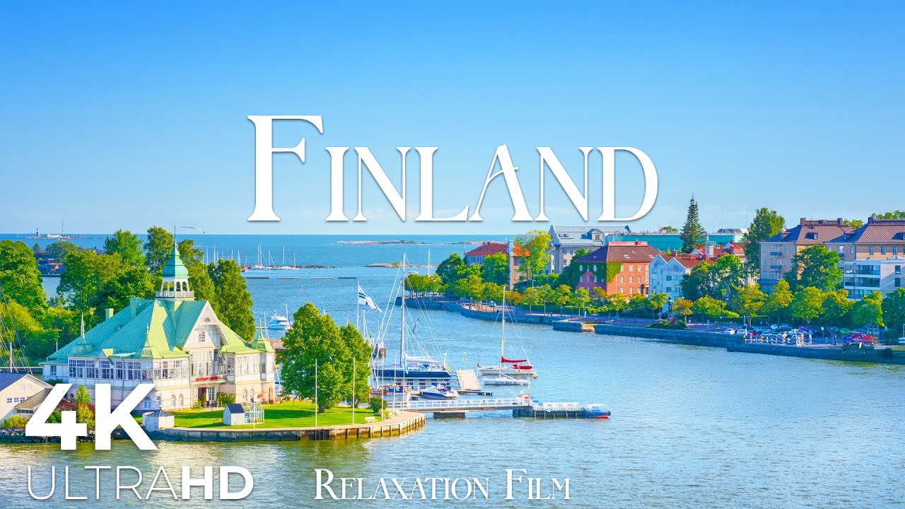 Finland 4K • Scenic Nature Relaxation Film with Peaceful Meditation Music