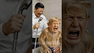 "Xi Jinping Laughs While Trump Gets Monkey Shower 😂🐒 | Funny AI Parody"