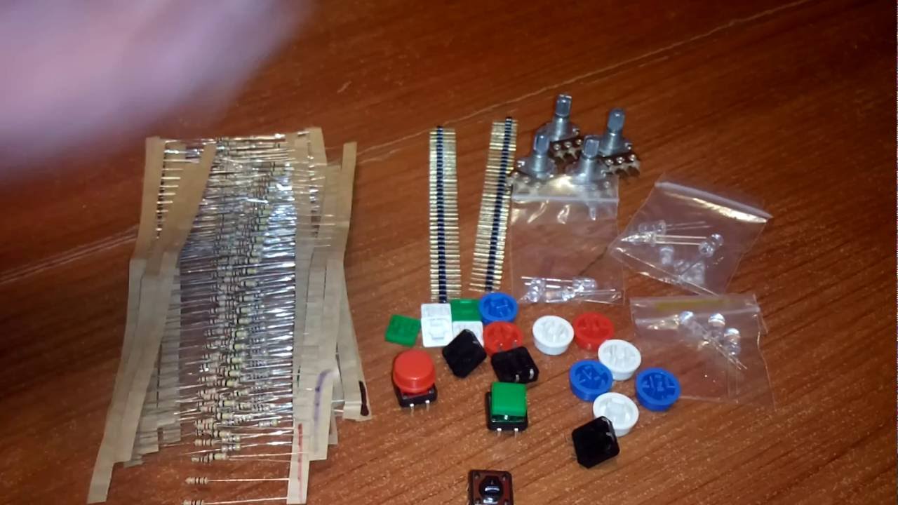 KT0046 Universal Carbon Resisters + Rotary Potentiometers Parts Set for Arduino  (GearBest.com)