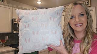Adorable Easter Bunny Pillows, Set of 2, 18x18