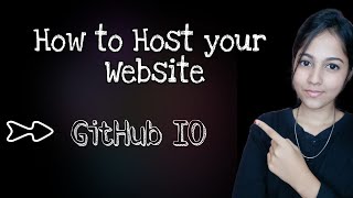 How to host website for free using Github IO 😄