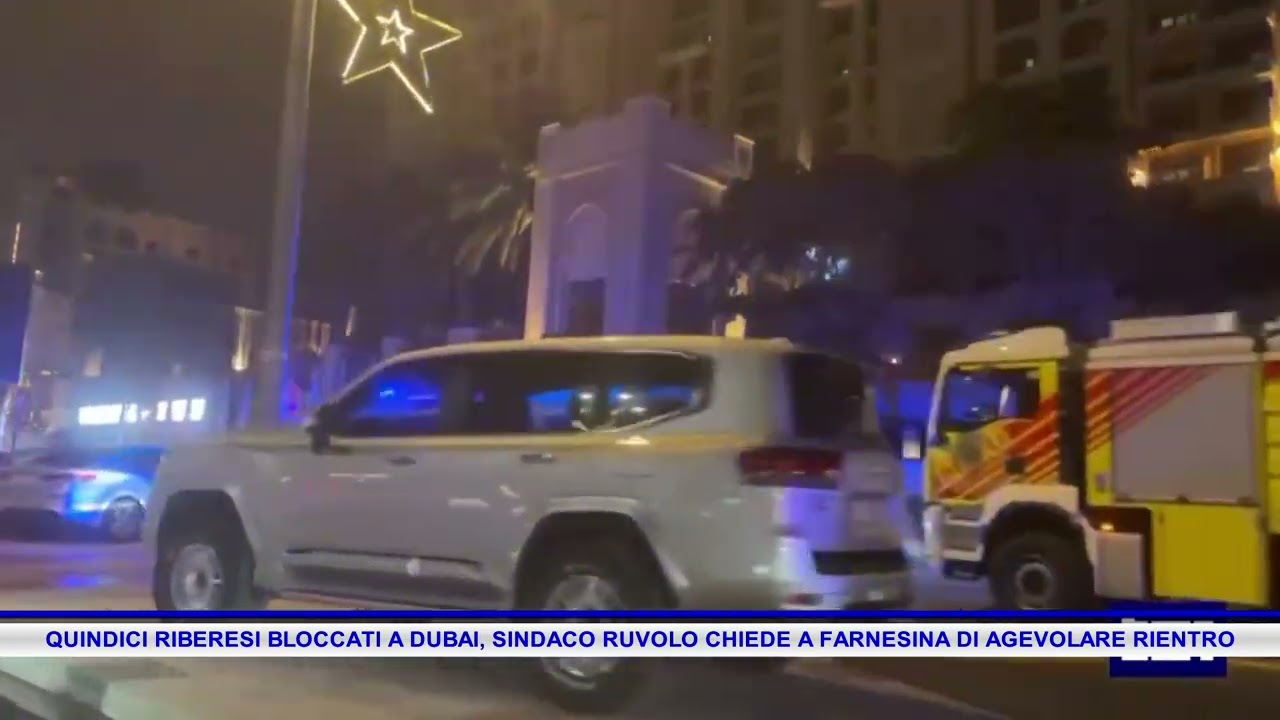 QUINDICI RIBERESI BLOCCATI A DUBAI, SINDACO RUVOLO CHIEDE A FARNESINA DI AGEVOLARE RIENTRO