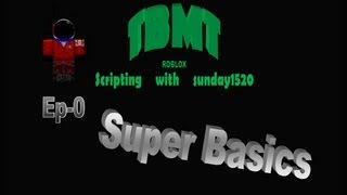 Famous ROBLOX Scripting Tutorials-Ep-0 - Super Basics Profile