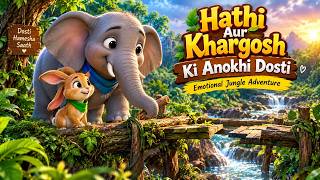 Hathi Aur Khargosh Ki Anokhi Dosti 🐘🐰 | Emotional Jungle Adventure | Urdu Animated Story