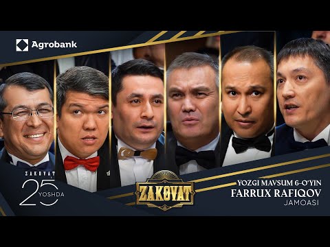 Zakovat 2025 | Yozgi Mavsum shiddatli Finali🔥 Farrux Rafiqov Jamoasi!