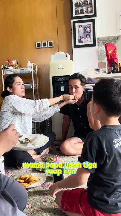 Saka lomba makan sama papa Andhika 😂