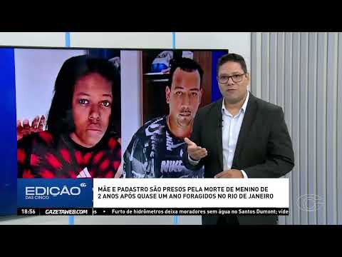 Mãe e padrasto são presos por morte de menino de 2 anos no Rio