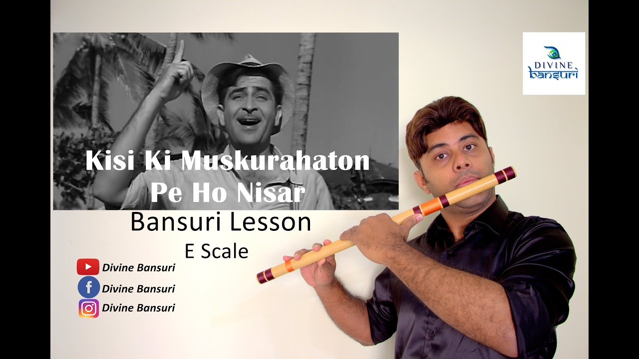 Kisi Ki Muskurahaton Pe Ho Nisar | किसीकी मुस्कुराहटो पे हो निसार | Flute Lesson | Divine Bansuri