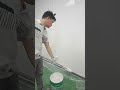 Painting walls white with roller smooth neat finish #shorts #painting #wall