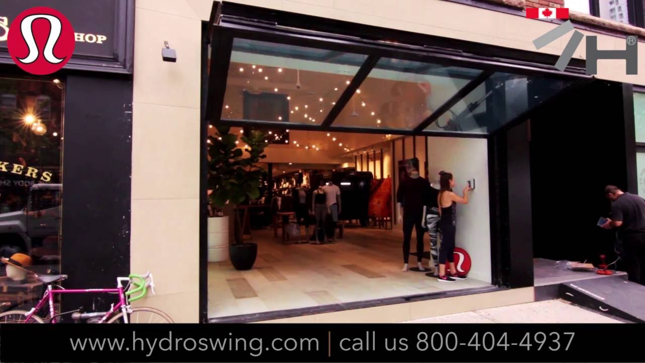 Hydroswing® Lululemon® Hydraulic Dual Panel Glass Door
