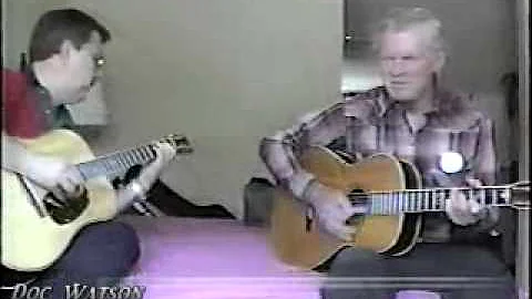 Doc Watson Playing An Arnold Jimmie Rodgers Weymann Guitar, This video was shot by Bob Conkling.