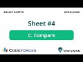 Problem C – Compare (Assiut Sheet 4 | C++)