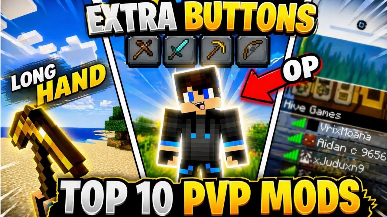 Top 10 Minecraft PvP Mods That Are Actually OP! 😱 - YouTube