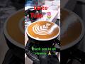 latte art tulip. how to make a perfect latte art tulip. #short #tulip 🌷☘️❤️