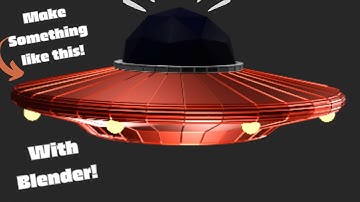 EASY TUTORIAL: How to make a VERY SIMPLE UFO Animation in Blender!