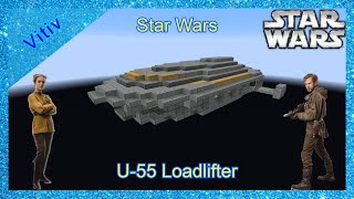 Star Wars U-55 Orbital Loadlifter 'Resistance Transport' in Minecraft - Tutorial