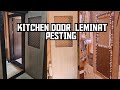 Kitchen Door Laminate Pasting | Kitchen Furniture Finishing Work 🔨, kitchen का दरवाजा, #shorts 