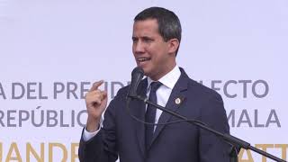 Guaido blasts decision to bar Guatemalan leader from Venezuela