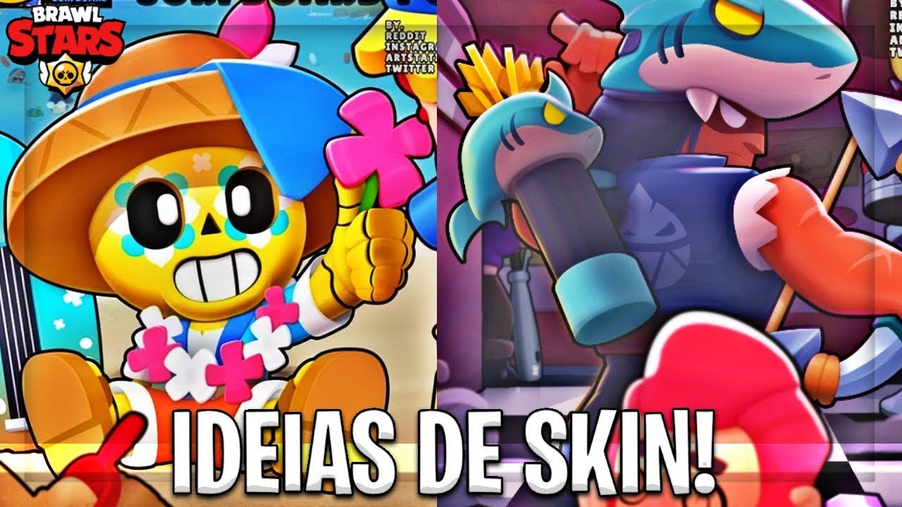 Bo Tubarao E Poco Surfista As Melhores Ideias De Skins 43 Brawl Stars Youtube - leon brawl stars skin tubarao