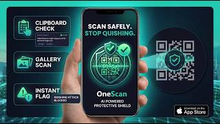 OneScan App - Smart QR, Barcodes and link Scanner with AI screenshot 1
