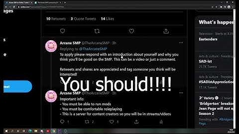 Arcane SMP Application video
