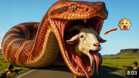 Heroic Rescue Team Battles Giant Python to Save a Helpless Goat 🐍