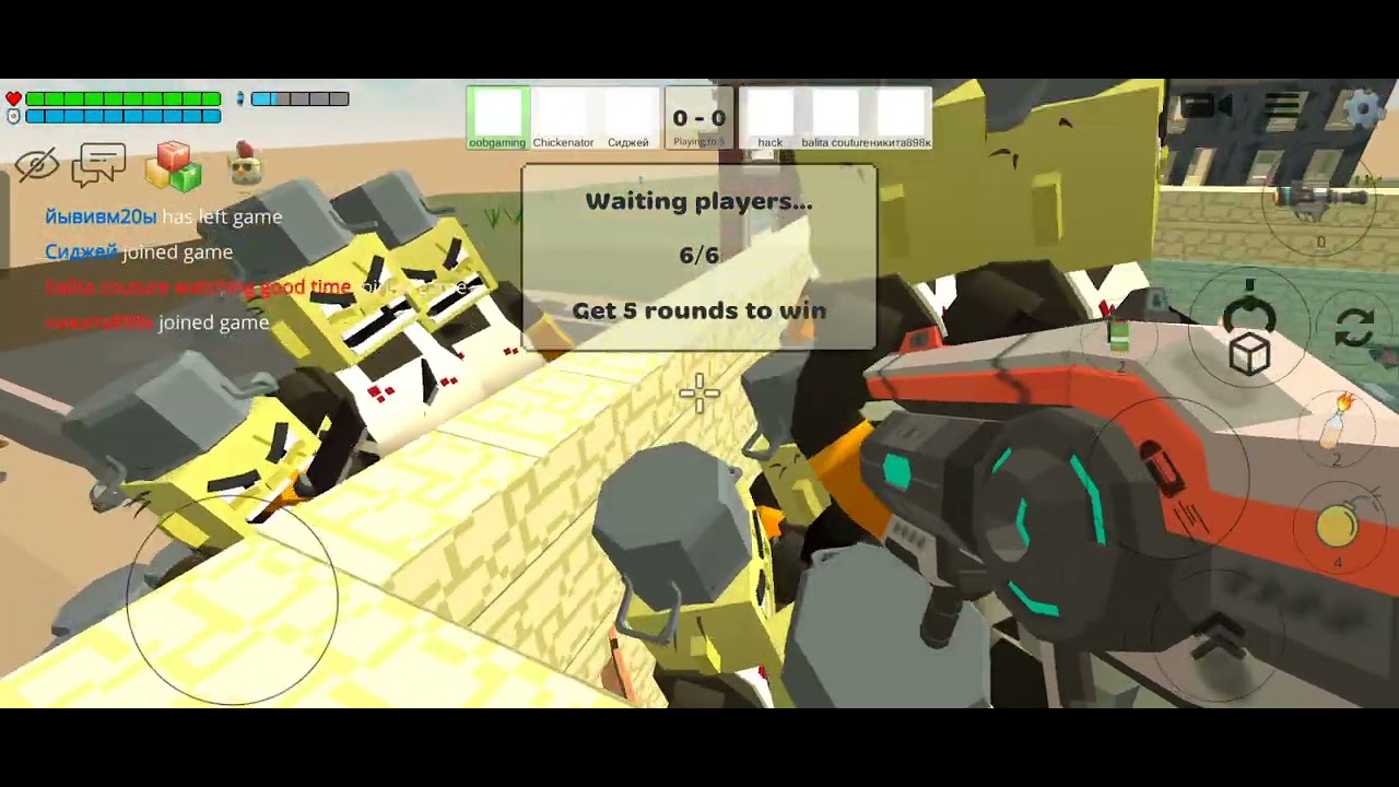 chicken gun mob horde dying at once by cheater 