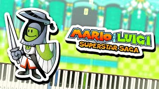 Mario & Luigi Superstar Saga - Beanbean Castle Theme Piano Tutorial Synthesia