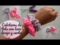 DIY SCRUNCRIES LAZO 🌸 2 FORMAS DISTINTAS Y MEDIDAS INCLUIDAS | LaMaletadeRayas