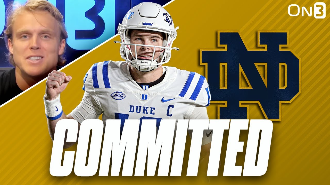 Riley Leonard commits to Notre Dame: Duke transfer QB brings playmaking  ability to Fighting Irish offense 