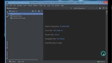 How to create first project of java on intellij