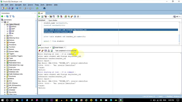 How to Add Primary Key After Creating a Table | Add Foreign Key After Creating a Table | Oracle 12c