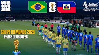 BRÉSIL vs HAÏTI - Coupe du Monde 2026 Phase de Groupes | Match Complet | Simulation PES