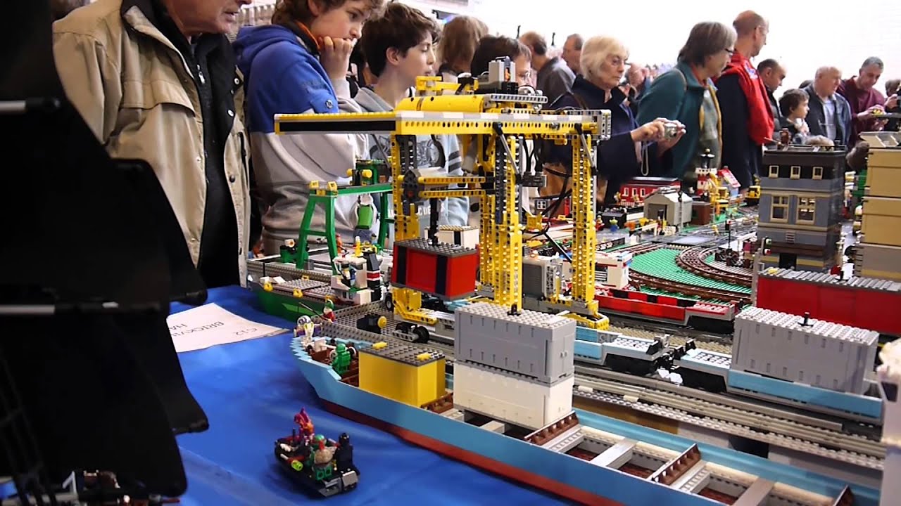 Working Container Crane, Brickville Town Harbour Lego City 