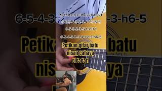tutorial petikan batu nisan cahaya bidadari🎸 #guitar
