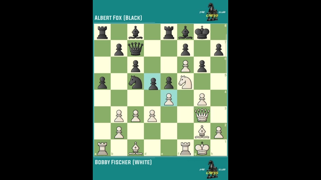 Bobby Fischer vs Albert Fox ◉ It Chess Open | Ottawa - Canada, 1956.