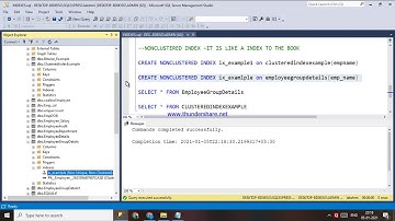 91.NON CLUSTERED INDEX IN INDEXES IN SQL - TELUGU
