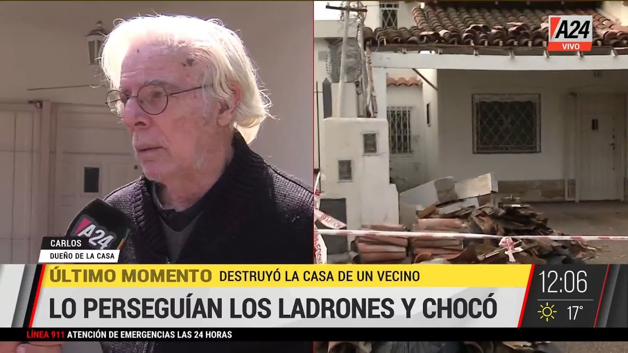 Castelar: así le destruyeron la casa tras una persecución y choque I ...