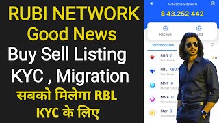 Rubi Network Good News 🔥 RBL KYC BUY SELL MIGRATION 🚨? Full Update