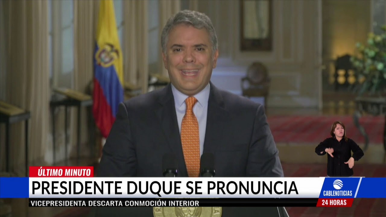 Duque asegura que instituciones no permitirán que haya impunidad inmunidad parlamentaria