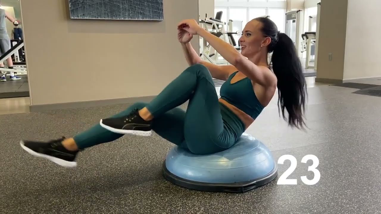 Кардио тренировка на полусфере BOSU