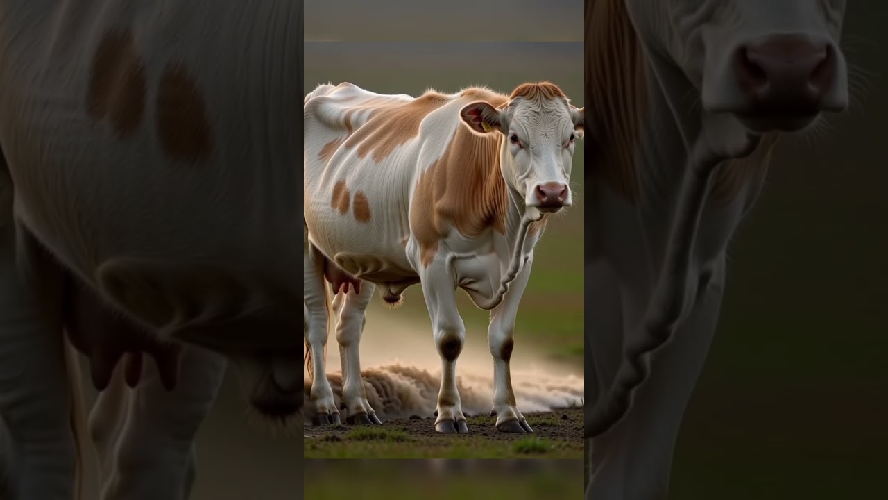 Breathing Ground Cow | Creepy Realistic Cow Illusion