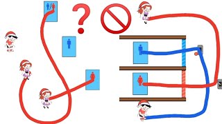 Temukan Cara Untuk Mencapai Toilet - Toilet Rush Race: Draw Puzzle Level 16-20 #panduan screenshot 3