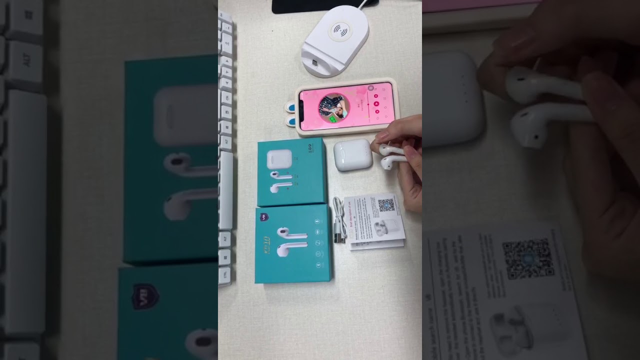 KD10 TWS Wireless AIRPOD Earbud Bluetooth 5 0 Stereo with Wireless Charging 2 days battery backup