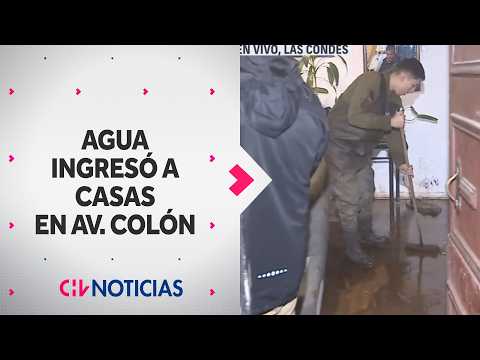 Mud wreaks havoc on Av. Colón: The difficult situation a family experienced in Las Condes