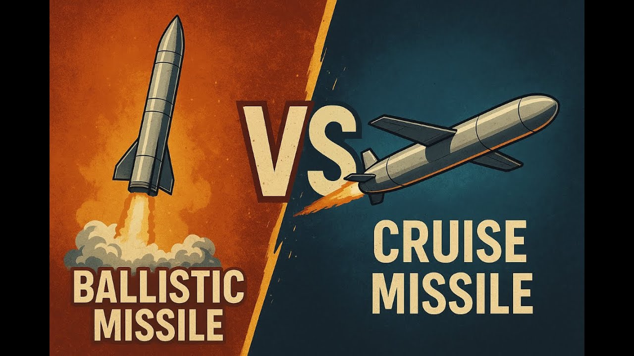 Ballistic Missile vs Cruise Missile. Trajectory,Detection.What is SRBM/IRBM and ICBM. Brahmos