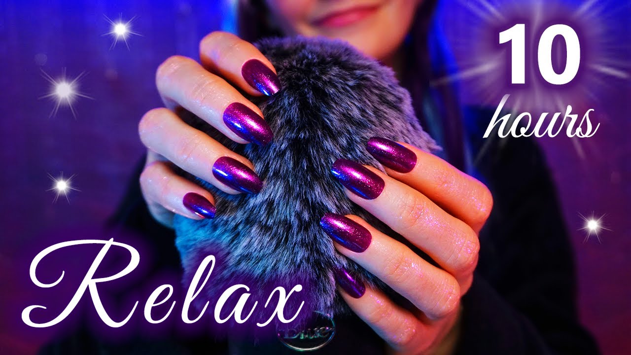 ASMR 💜 Headache Relief, Scalp Massage, Relaxation 💜(10 HOURS No Talking) 💗 Deep Brain Massage 💗