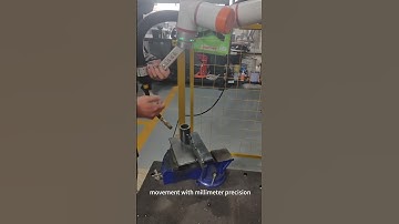 drag-to-teach technology Cobot welding  station #cobots #weldingrobot #industrialrobot
