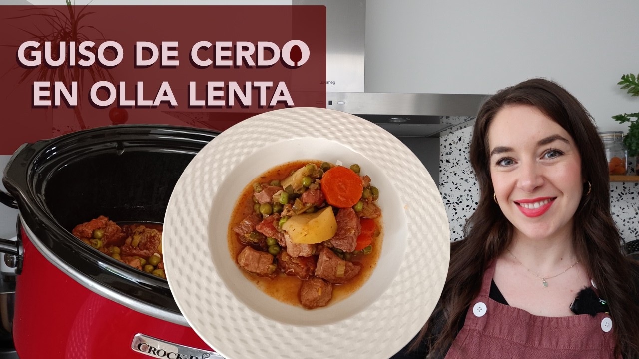 Guiso de cerdo en olla lenta