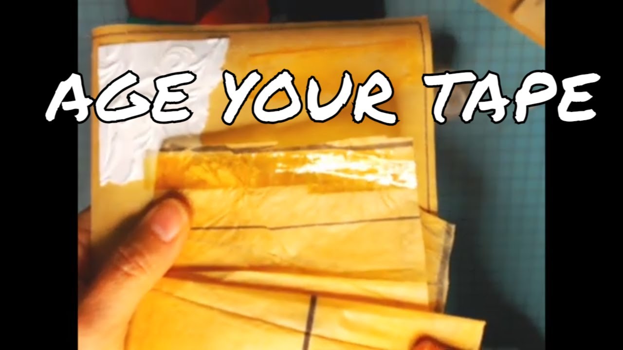 How to make Scotch tape look old for your Junk Journal and Mixed Media ...